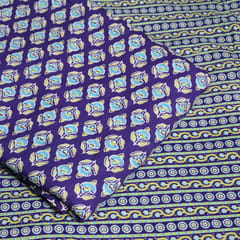 5 Mtr. Purple Color Mix and Match Cotton Printed Fabric 5mtr Set