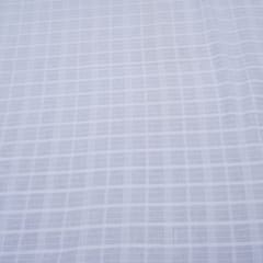 Self Leeno Cotton Check Dyeable Fabric