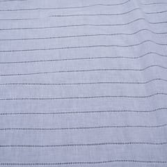 Self Leeno Cotton Stripe Dyeable Fabric