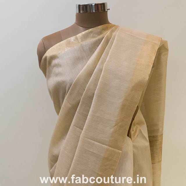 TISSUE NOIL PLAIN SAREE