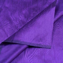 Purple Color Polyester Raw silk fabric