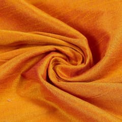 Orange Color Polyester Raw silk fabric