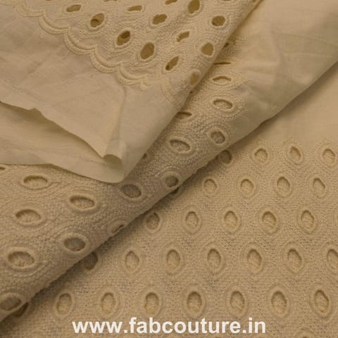 Cotton chikan fabric outlet online