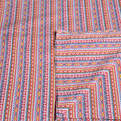 Multicolor Traditional Block Printed Fabric (80CM Piece)