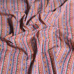Multicolor Traditional Block Printed Fabric (80CM Piece)