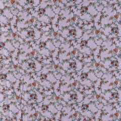 Light Pink Color Glace Cotton Digital Printed Fabric