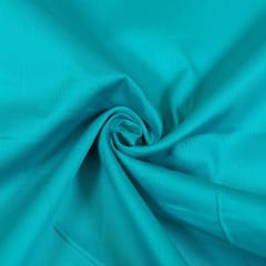 Firozi Color Zara Cotton Silk fabric