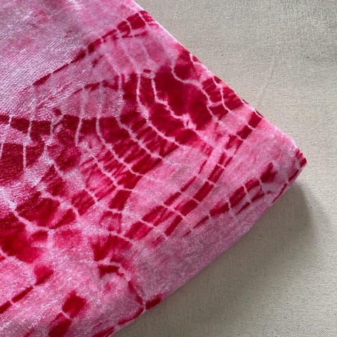 Pink Tie Dye Fabric