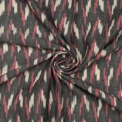 Multi Color Cotton Ikat Fabric