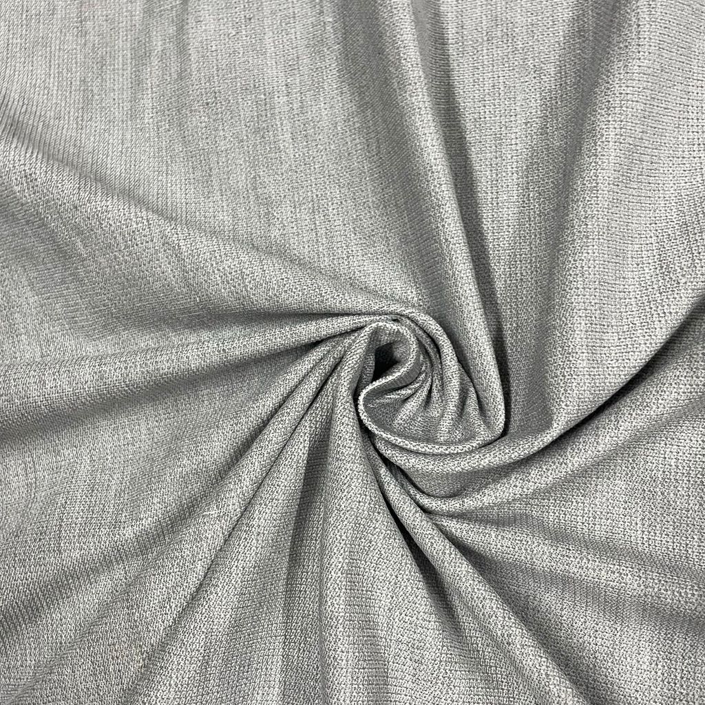 Grey Color Woolen Plain Fabric