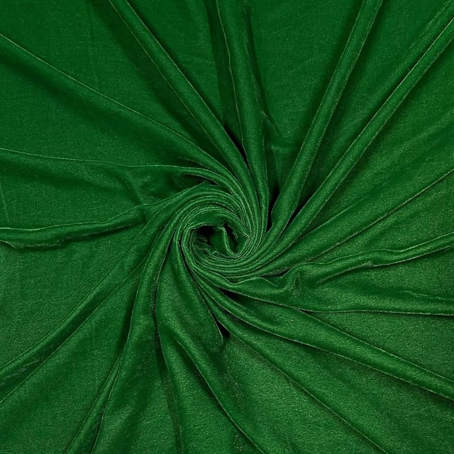 Parrot Green Color Velvet Fabric