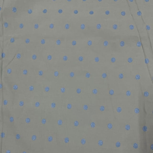 Sky Blue Color Cotton Lycra Fabric
