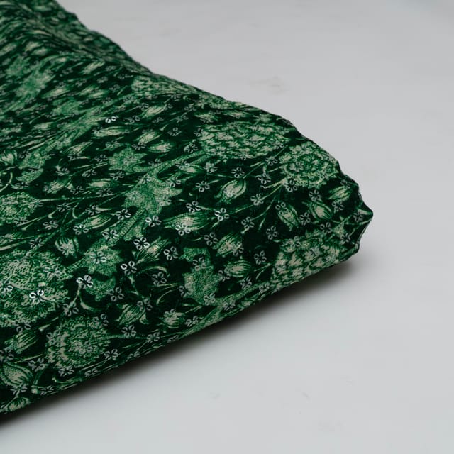 Chinon Chiffon Print with Embroidered Fabric