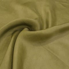 Khaki Green Plain Uppada fabric