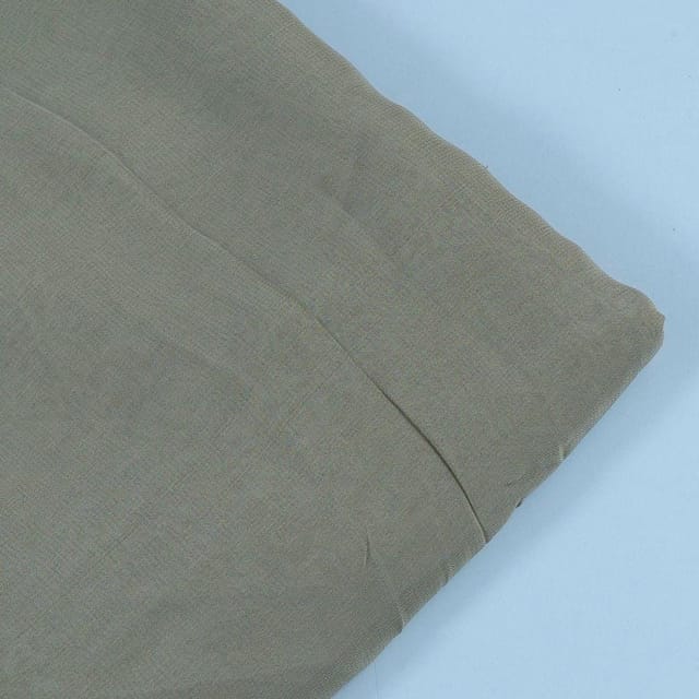 Taupe grey Viscose Georgette fabric