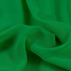 Parrot Green Color Poly Georgette fabric