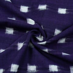Purple with White Ikat Fabric