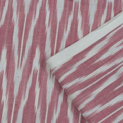 Cream with Pink Ikat Fabric