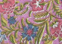 Printed Cotton Cambric Pink Multicolor Floral