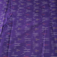 Purple Color Cotton Ikat Fabric