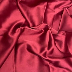Dark Maroon Color Poly Satin Fabric (N180D)