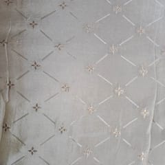 Dyeable Pure Tissue Zari Fabric