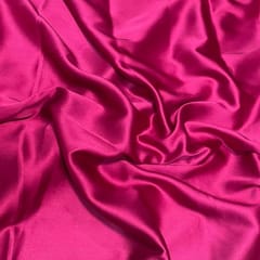 Hot Pink Color Poly Satin Fabric (N47)