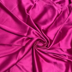 Hot Pink Color Poly Satin Fabric (N47)