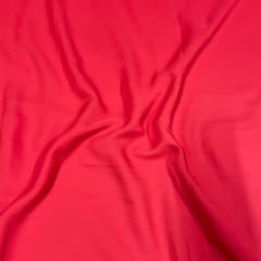Strawberry Color Heavy Georgette Fabric (N100)