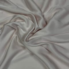 Off White Color Armani Satin Fabric (N79LL)