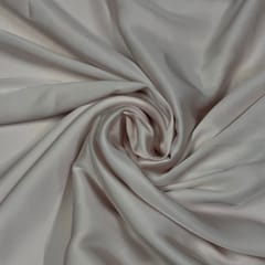 Off White Color Armani Satin Fabric (N79LL)