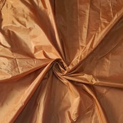 Orange Color Poly Silk Fabric