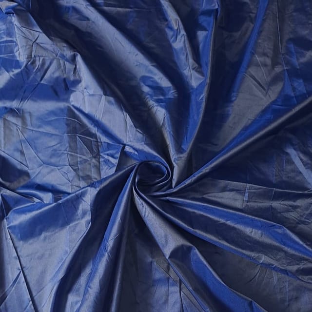 Navy Blue Color Poly Silk Fabric (N70DD)