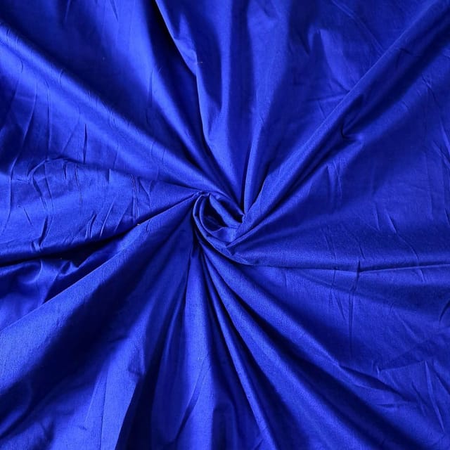 Blue Color Cotton Silk Fabric (N89)