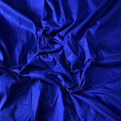 Blue Color Cotton Silk Fabric (N89)