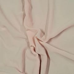 Peach Color Pearl Georgette Fabric (N118)