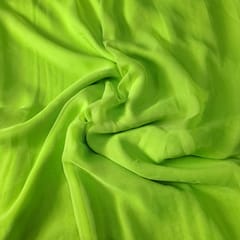 Lime Color Flat Chiffon Fabric