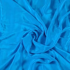Firozi Blue Color Crepe Fabric (N72D)