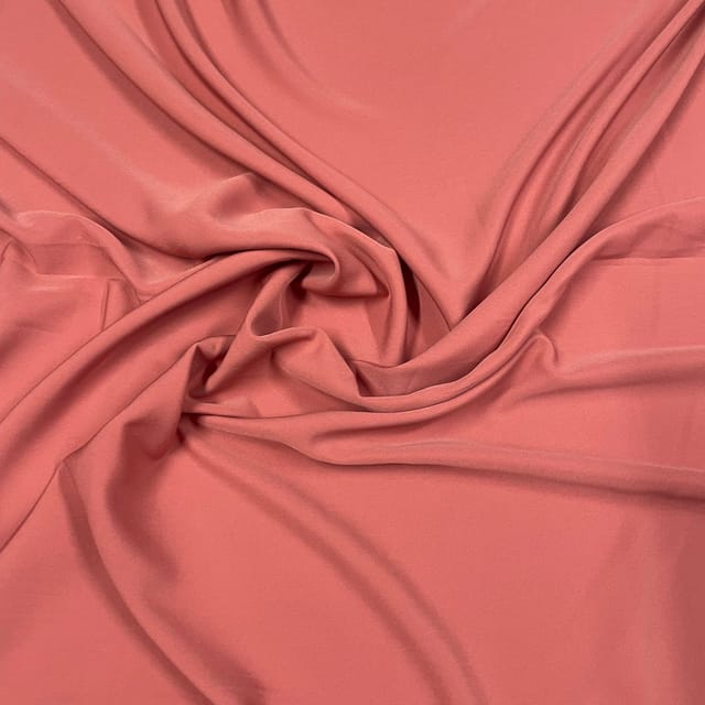 Dark Pink Color Banana Crepe Fabric