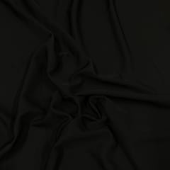 Black Color Banana Crepe Fabric
