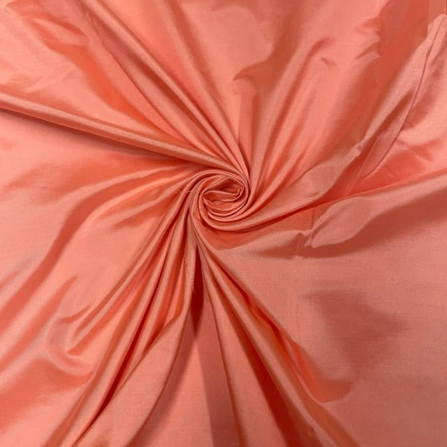 Peach Color Pure Satin Silk Fabric