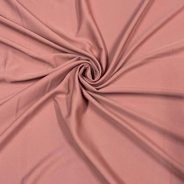 Dusty Rose Pink Color Banana Crepe Fabric
