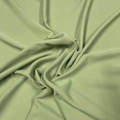 Pista Green Color Banana Crepe Fabric