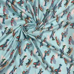 Multi Color Swiss Cotton Printed Fabric