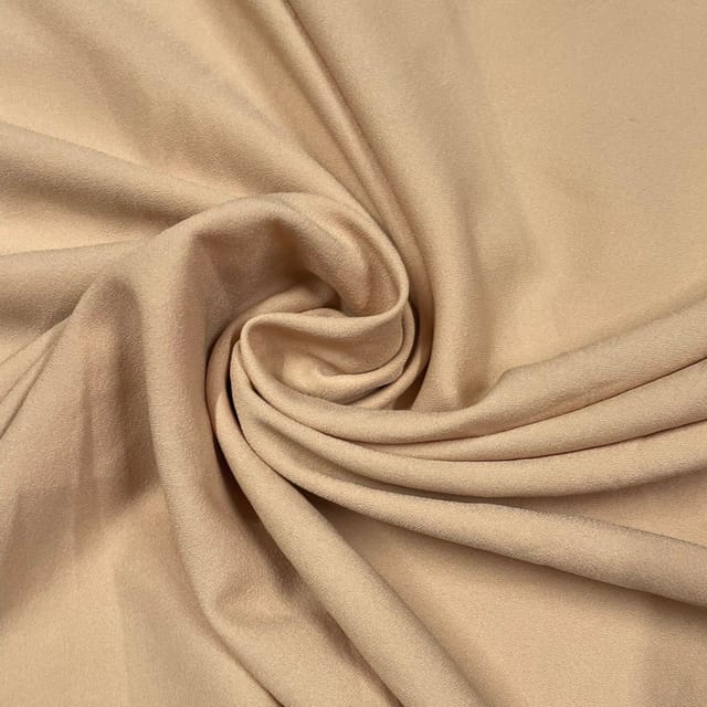 Peach Color Moss Crepe Fabric (N109L)