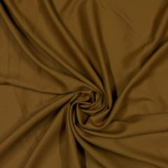 Dark Mustard Color Moss Crepe Fabric (N177)
