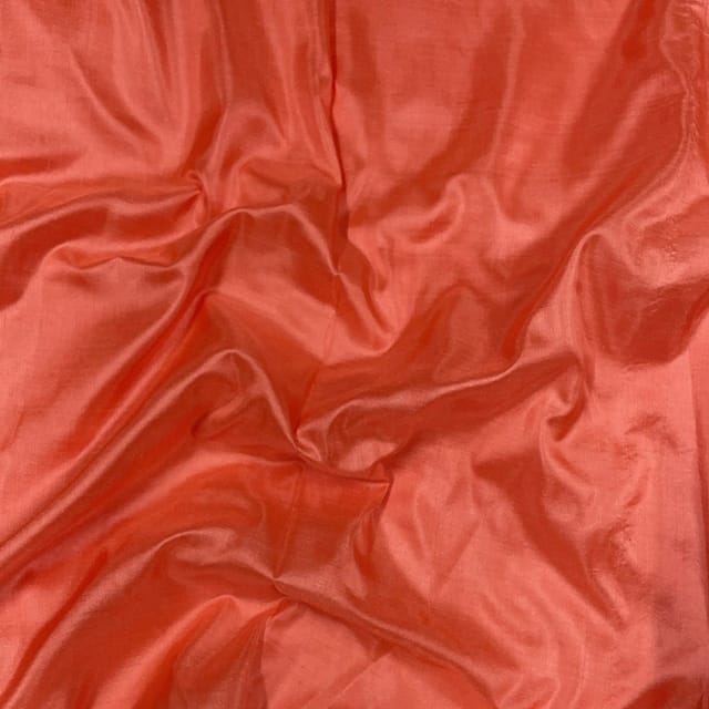 Peach Color Pure Silk Fabric