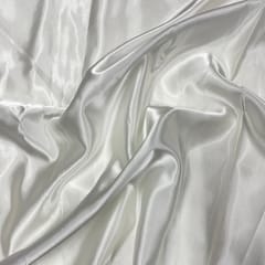 Off White Color Acetate Satin Fabric
