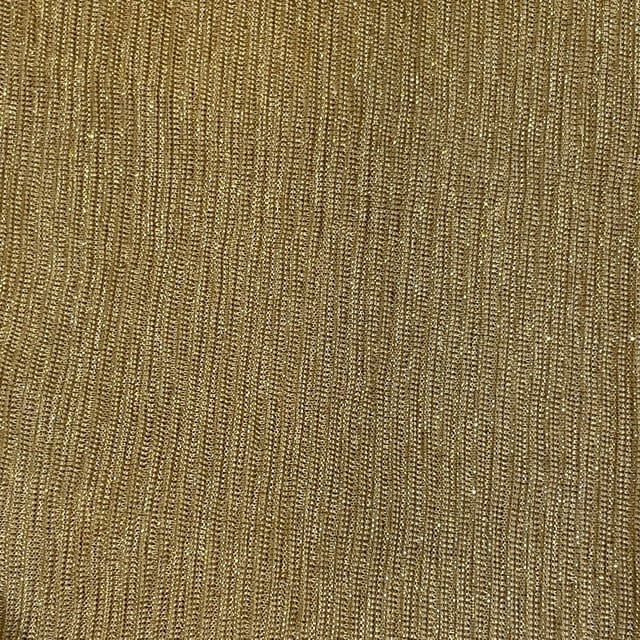 Gold Color Shimmer Pleated Fabric