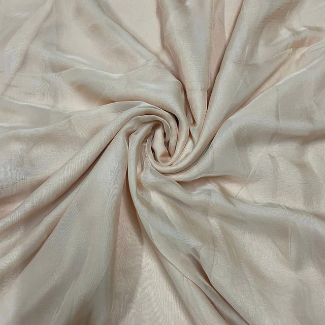 Peach Color Flat Chiffon Fabric